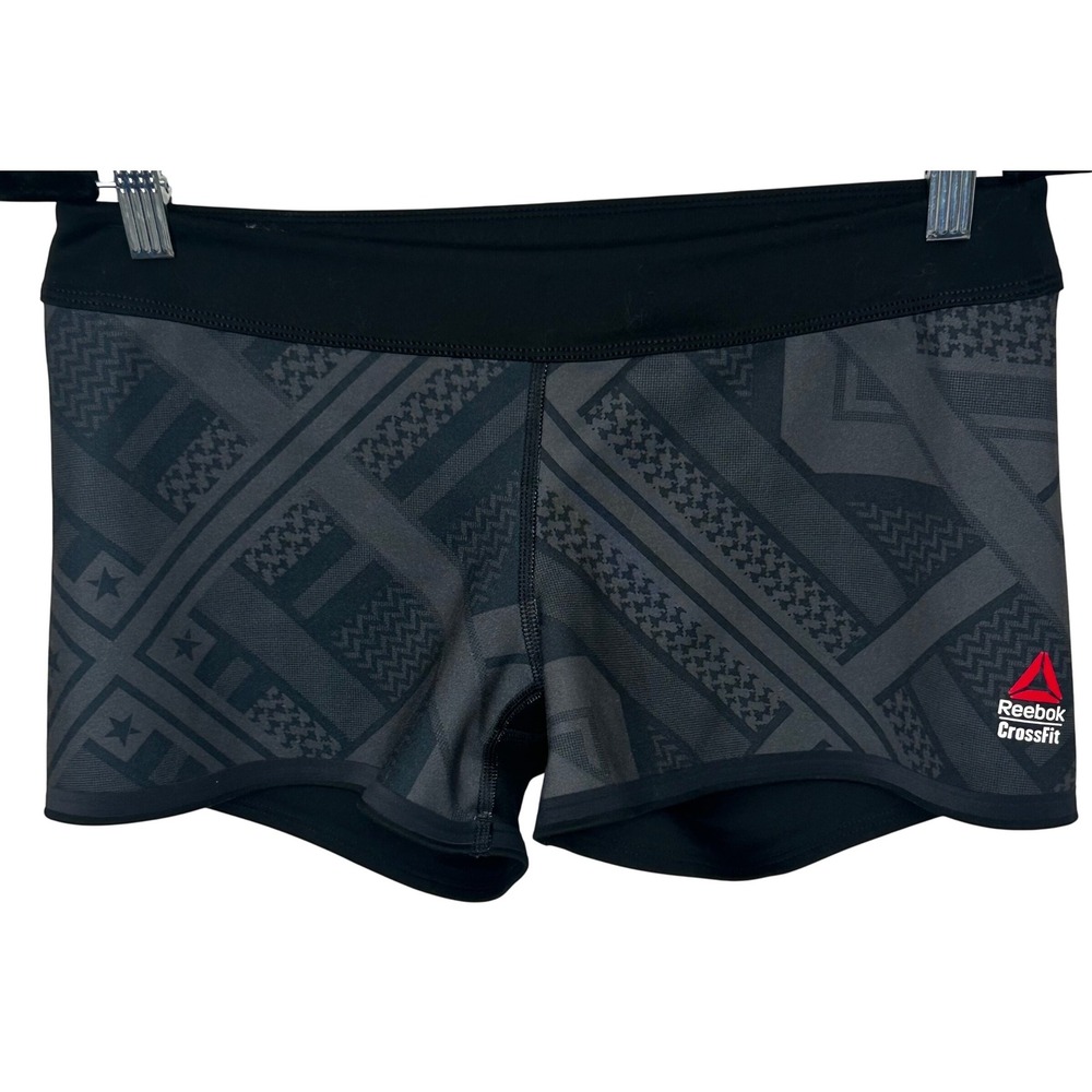 Reebok‎ CrossFit Reversible Workout Shorts Black/Gray and Black Read Measurement